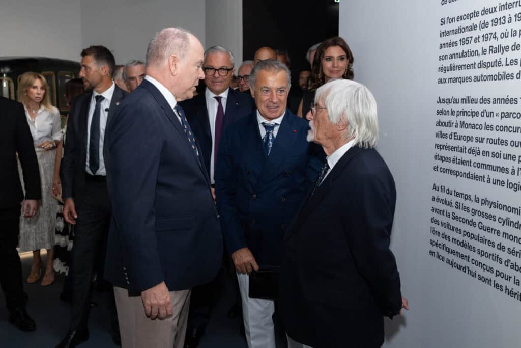Inauguration S.A.SlePrinceAlbertIIetBernieEcclestoneCGrimaldiForumMonaco OlivierHuitel9